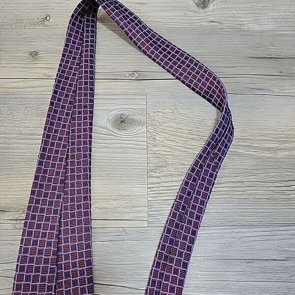 Britches of Georgetowne Red‎ Paisley Men's Silk Tie 58" L x 4" W Bespoke Necktie - Picture 8 of 9